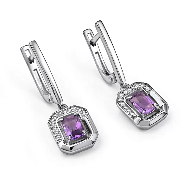 Серьги подвесные 02-4854.00АМ-00 серебро_0