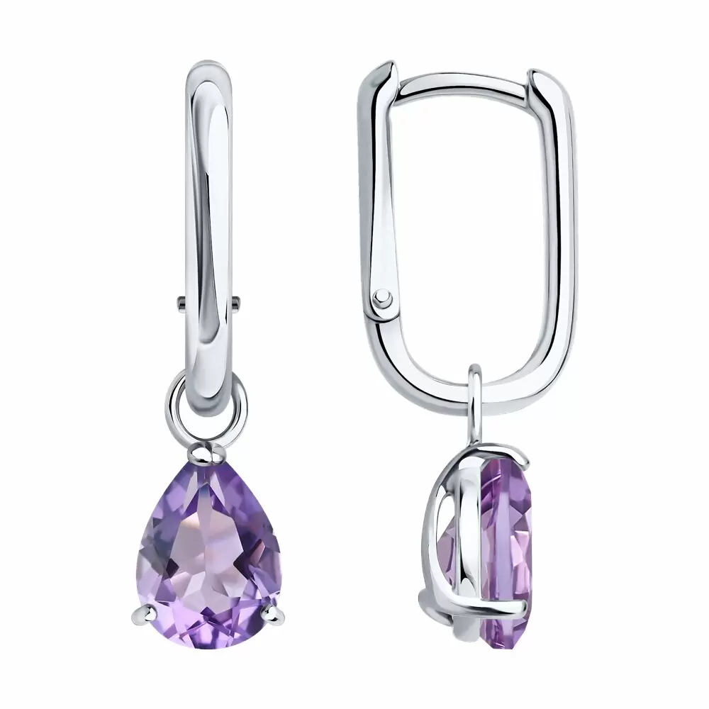 Серьги подвесные 92025371 серебро_0