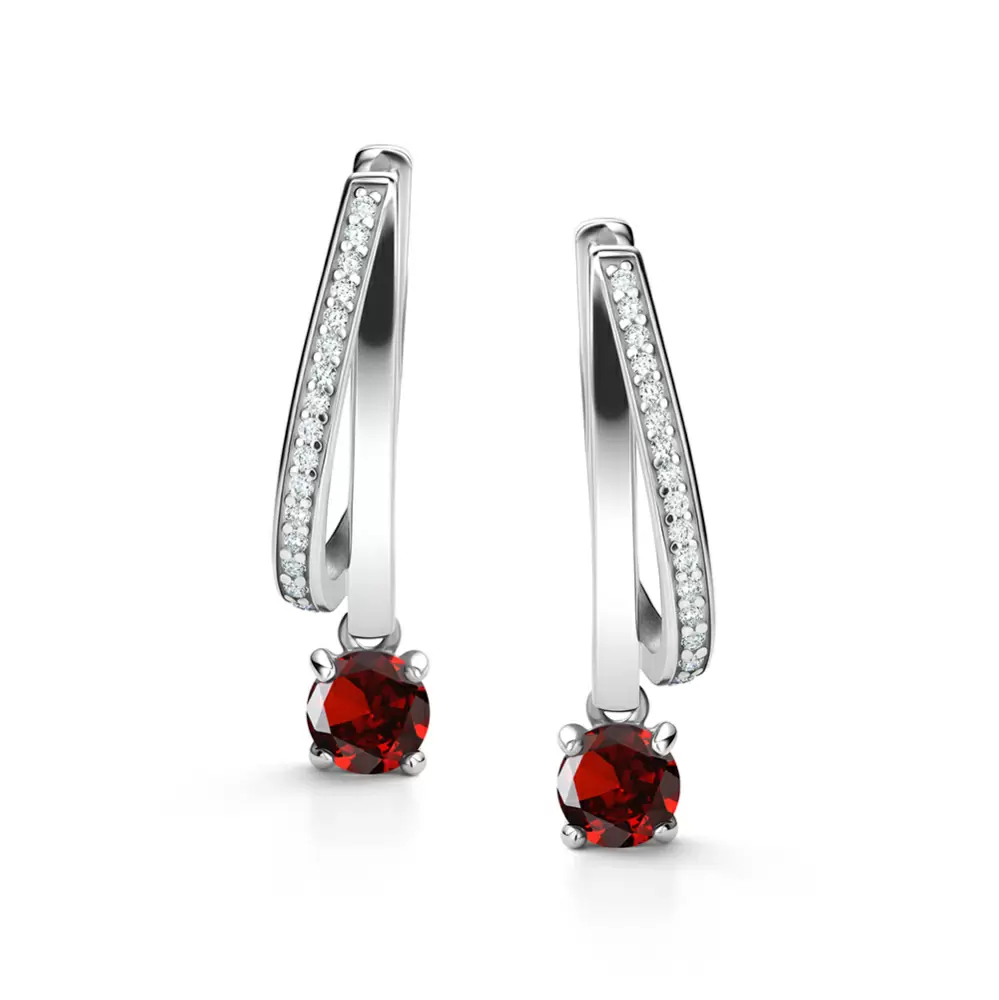 Серьги подвесные 02-4294.00ГР-00 серебро_0