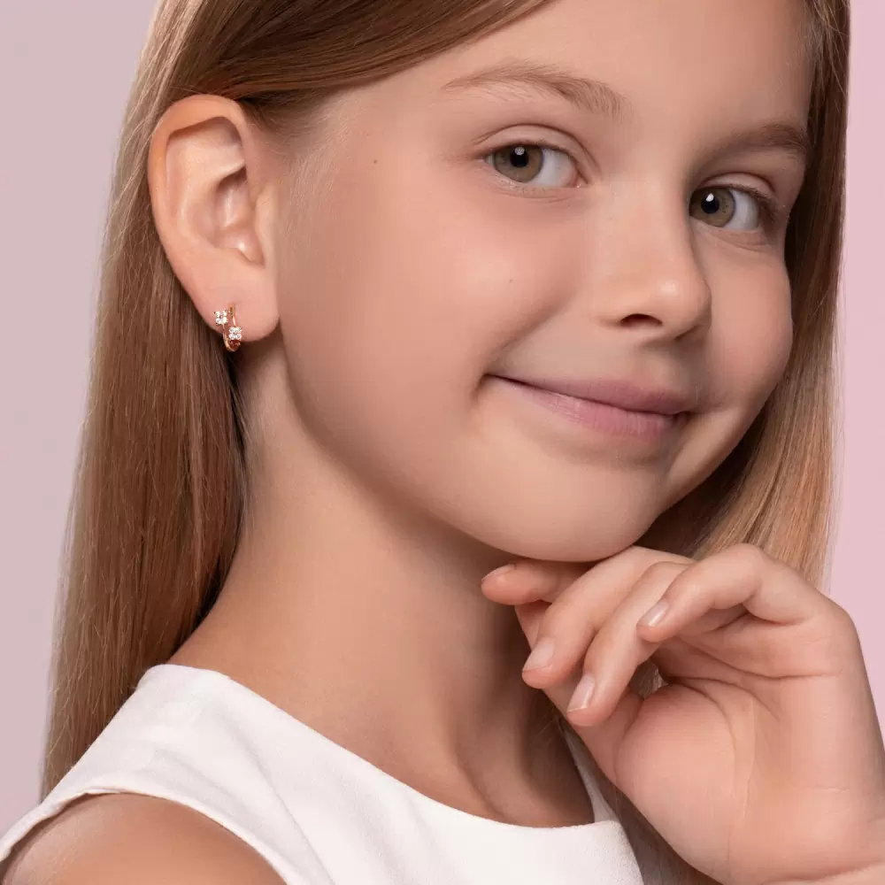 Серьги 93020026 серебро Цветок