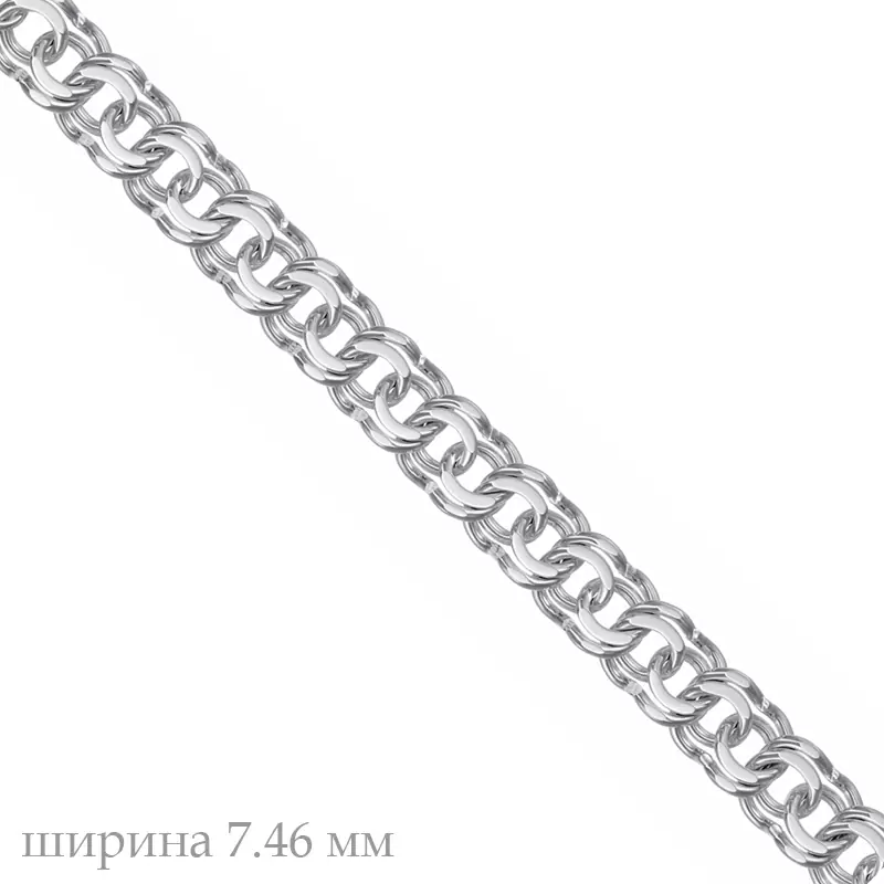 Цепь НЦ22-056Ю-3 d1.20 серебро Полновесный_1