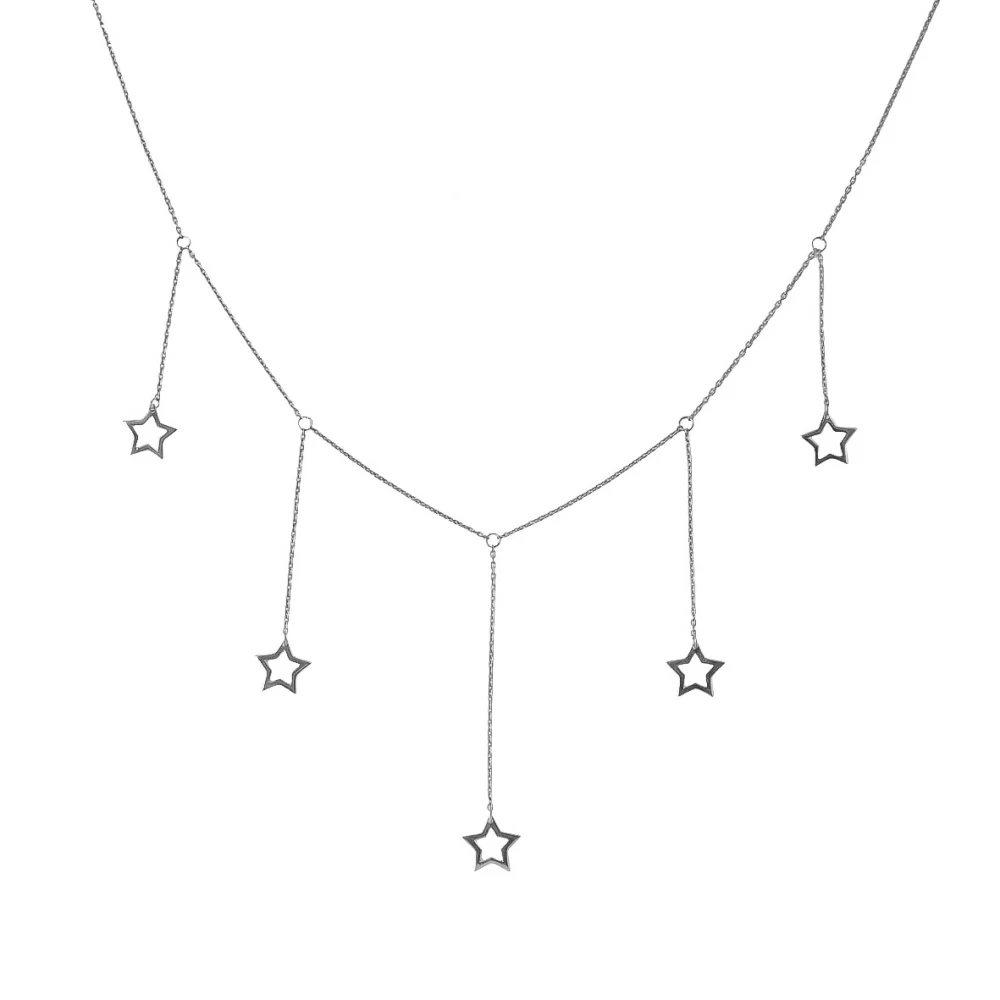 Колье 9321056-00245 серебро Звезда_0
