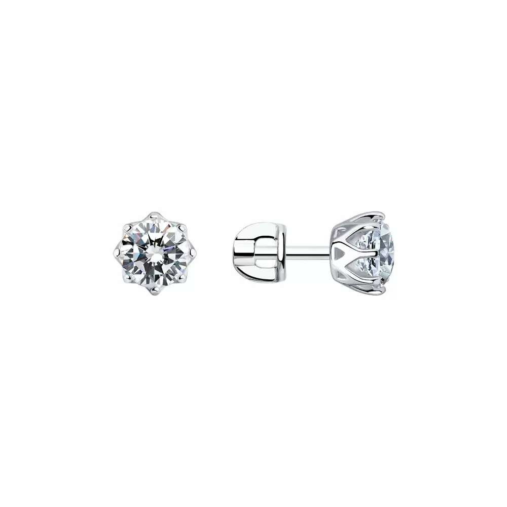 Серьги пусеты 94025266 серебро