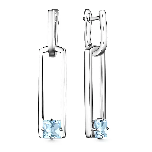 Серьги подвесные 02-3635.00ТБ-00 серебро