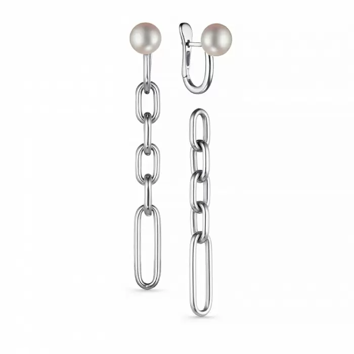 Серьги подвесные 52000S1 серебро Трансформер_1