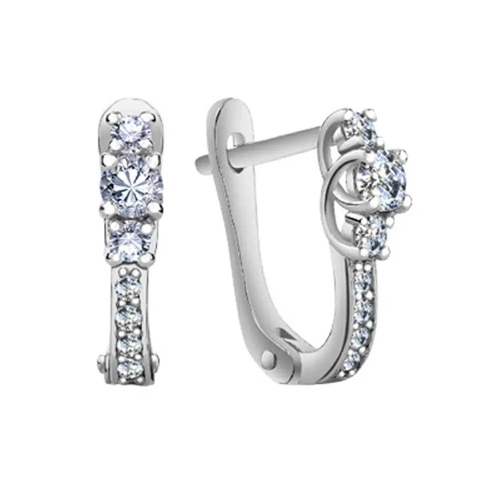 Серьги дорожка С3ХД0010В серебро