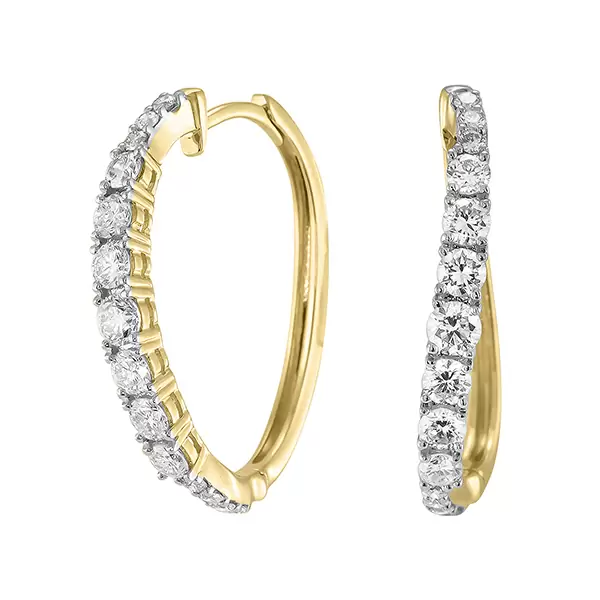 Серьги дорожка E101-E35435Y золото Дорожка_0