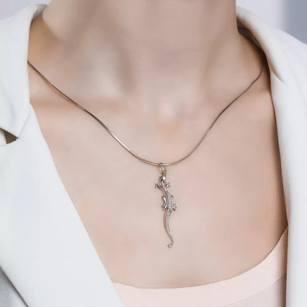 Подвеска 94031249 серебро Ящерица_1