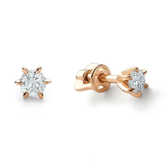 Серьги пусеты 26048-100 золото_0