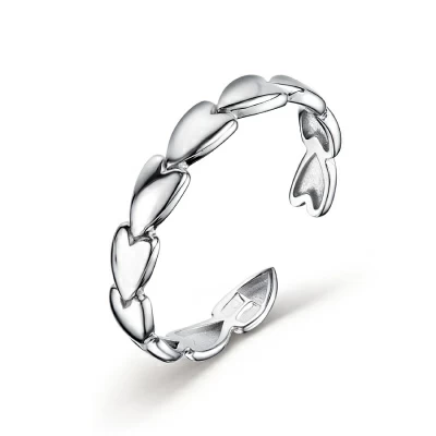 Кольцо к1136-1р серебро Сердце