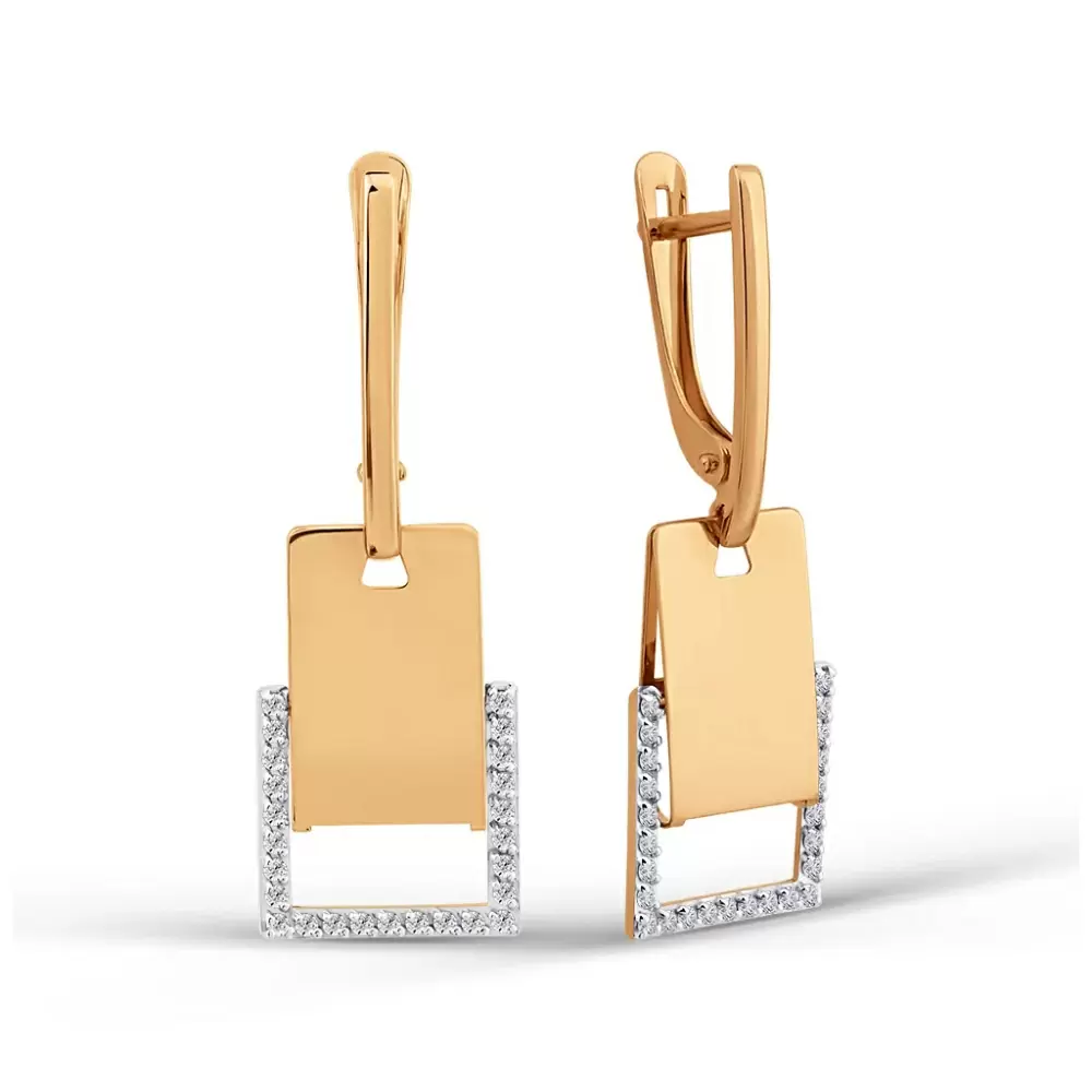 Серьги подвесные 503932-1102 золото_0