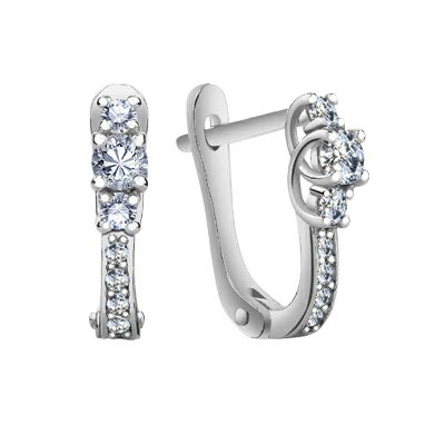 Серьги дорожка С3ХД0010В серебро