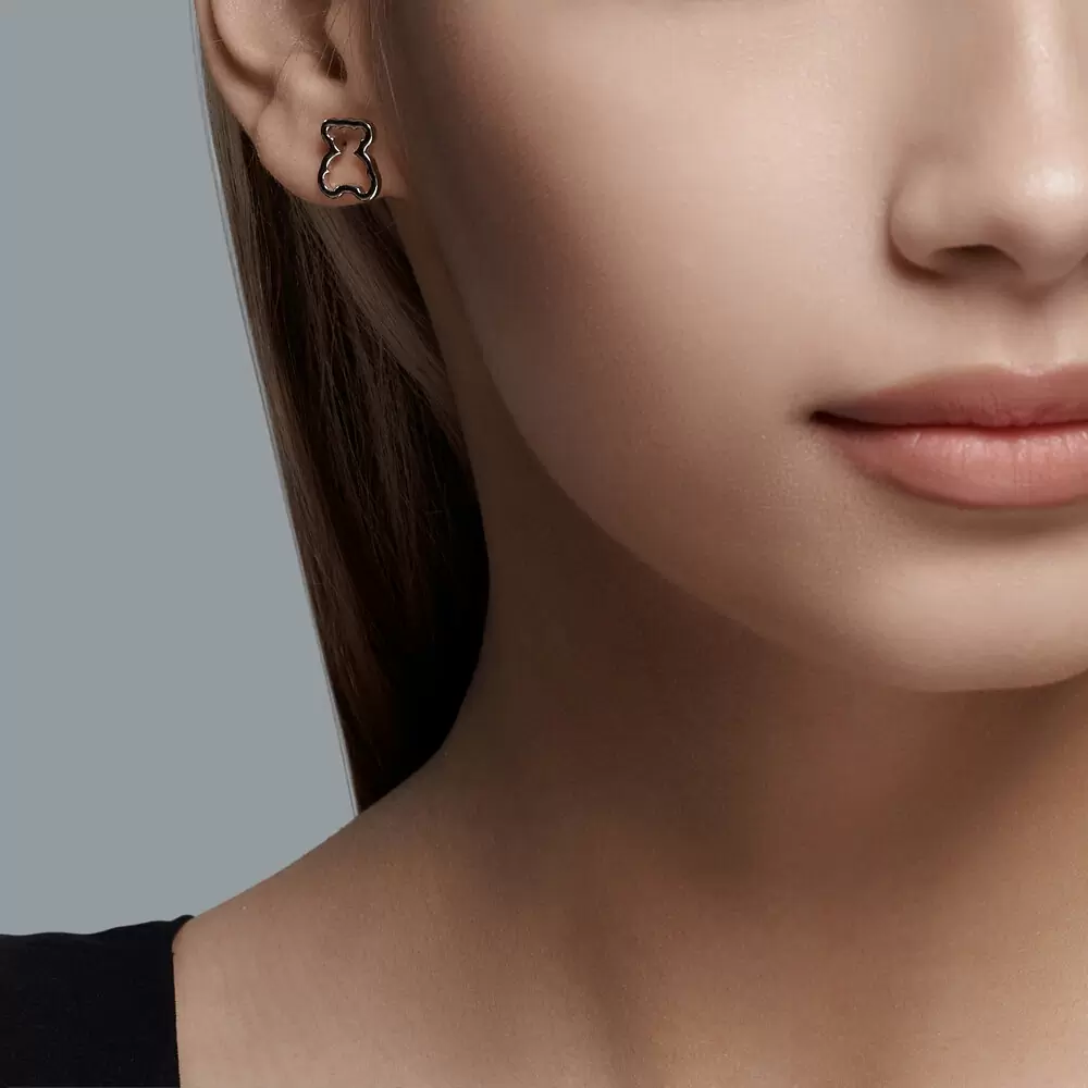 Серьги пусеты 94025915 серебро Тоус_1