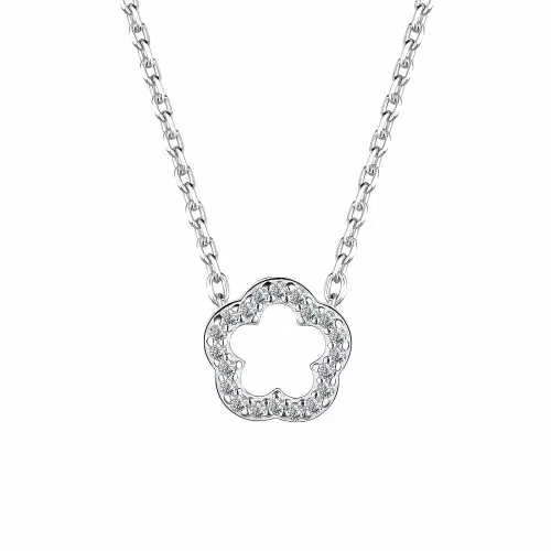 Колье 06-4067.00КЦ-00 серебро Цветок_0