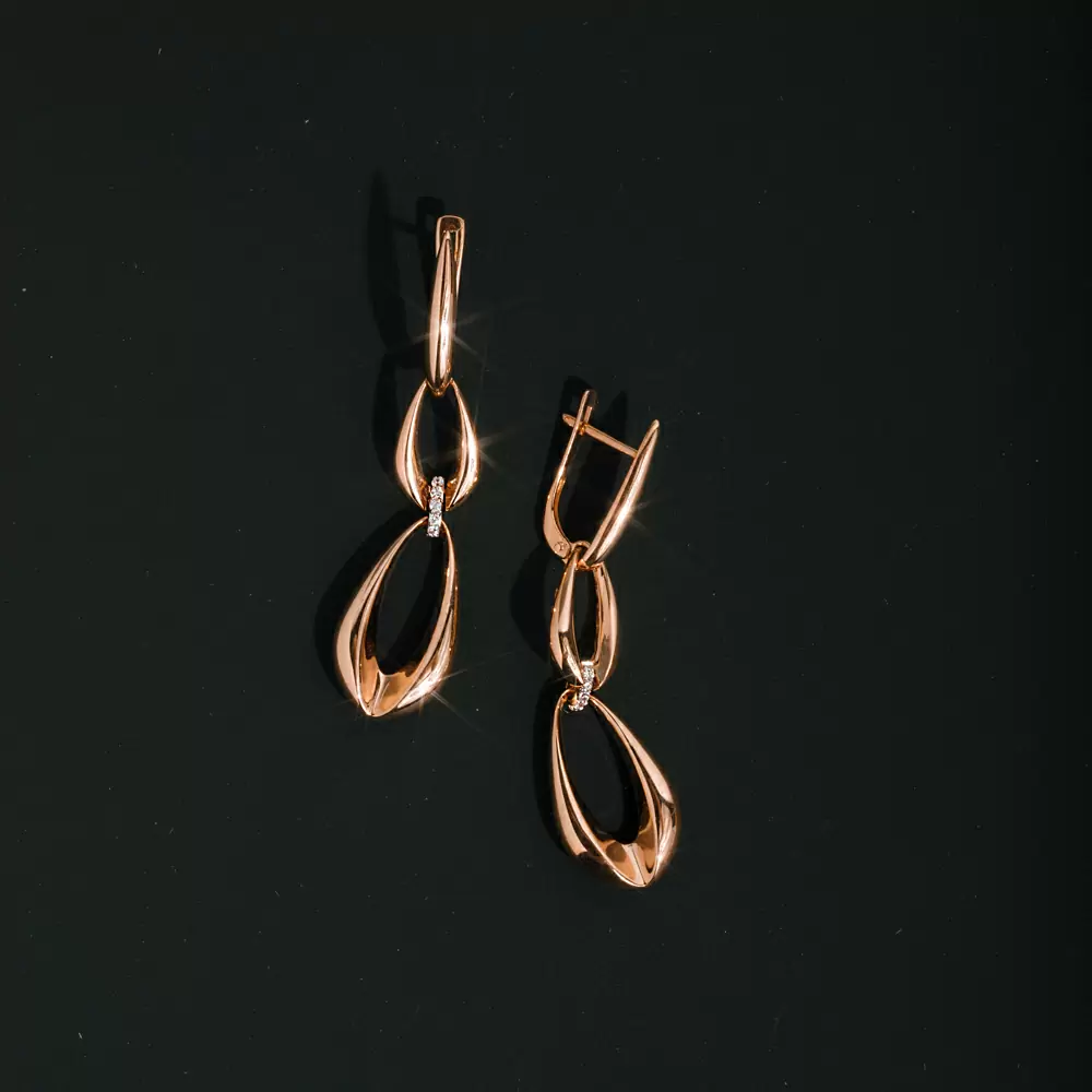 Серьги подвесные 902092-1102 золото_2