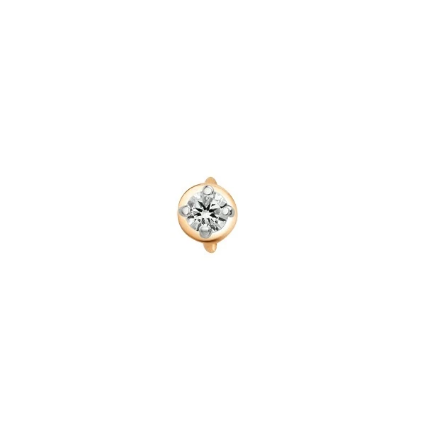 Серьги пусета одиночная 013502-1102 золото_0