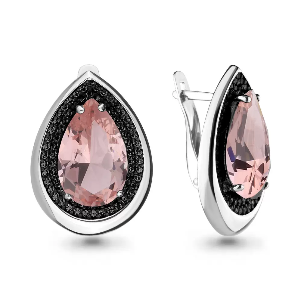 Серьги 4703390Ч.5 серебро