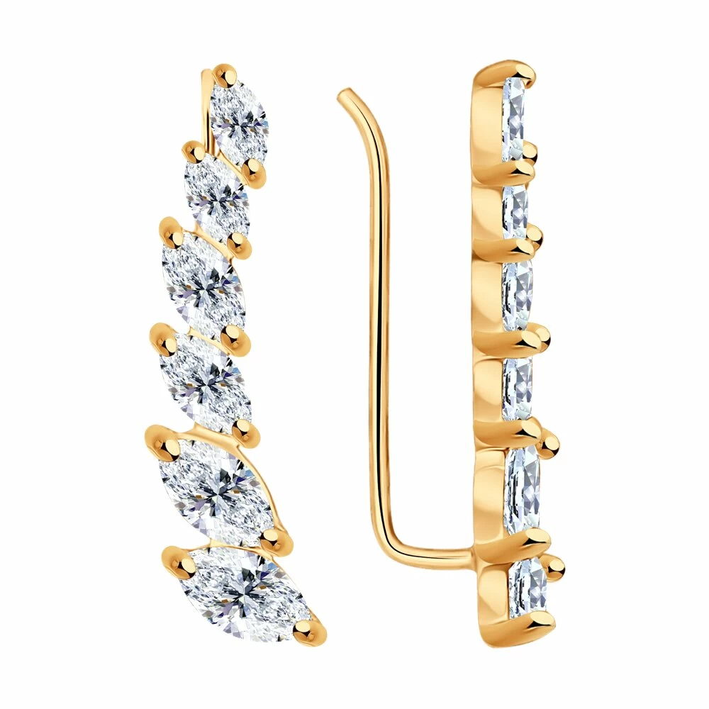 Серьги каффы 93020984 серебро_0
