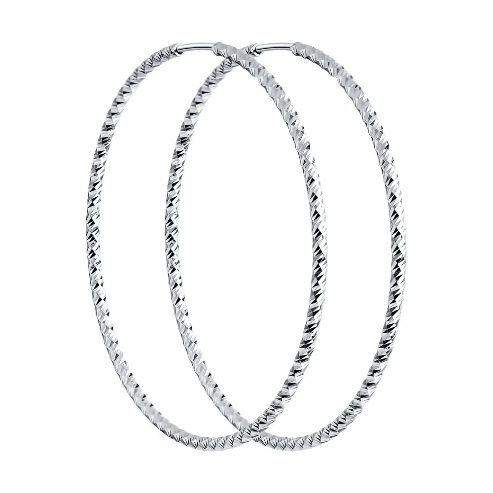 Серьги конго 94140033 серебро_0