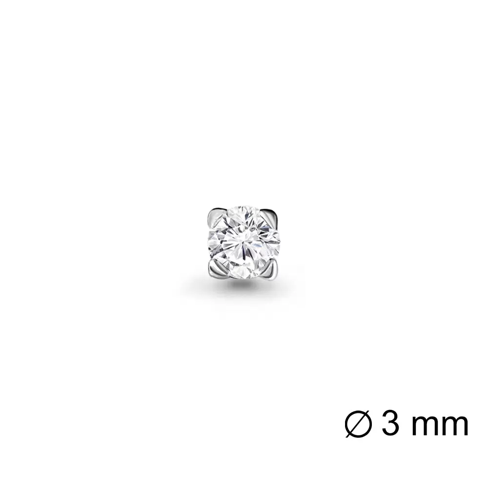Серьги пусета одиночная 435041.1 золото_1