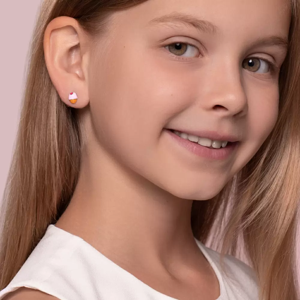 Серьги пусеты 94026031 серебро Кекс