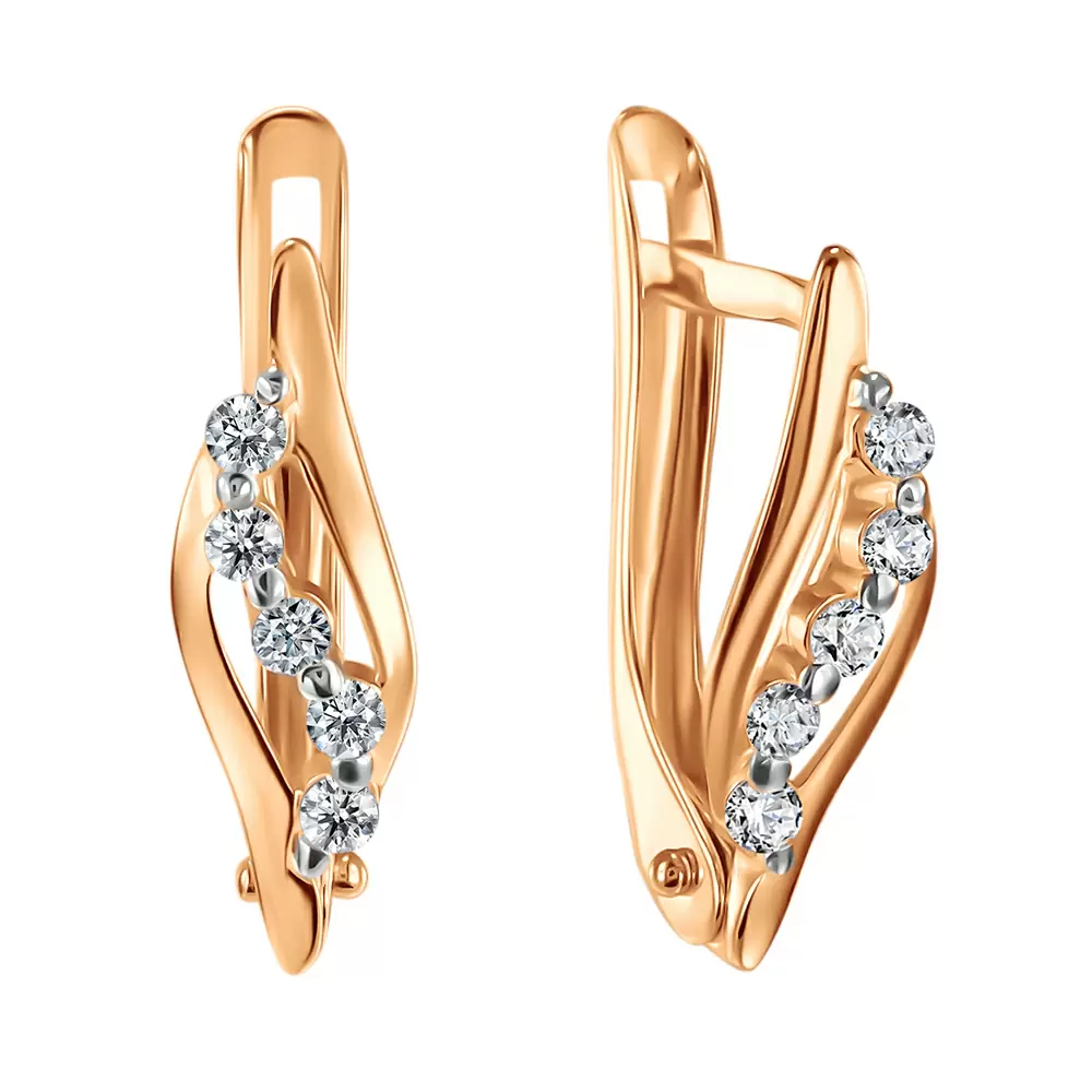 Серьги СргЛ25.бцФ.з585 золото_0