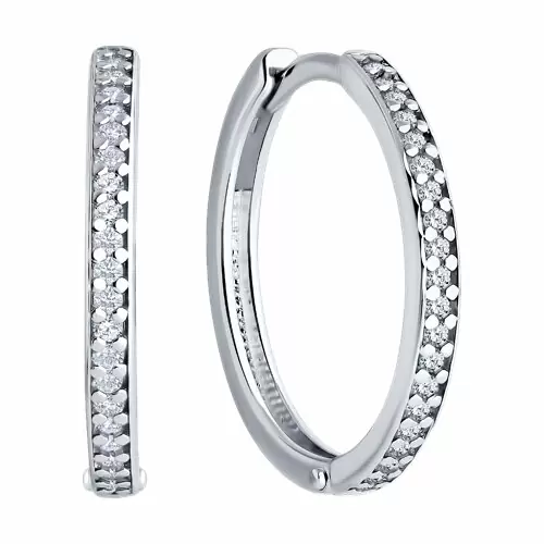 Серьги конго 94026681 серебро_1