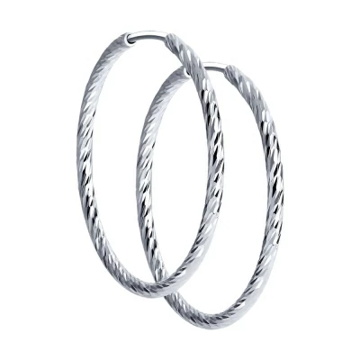 Серьги конго 94140002 серебро