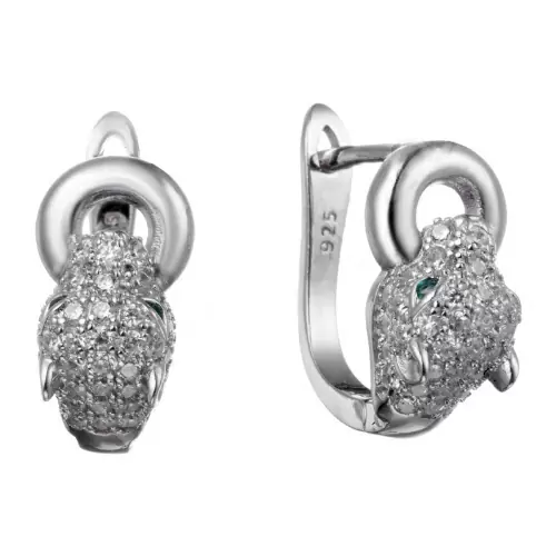 Серьги 22С139120 серебро Картье пантера
