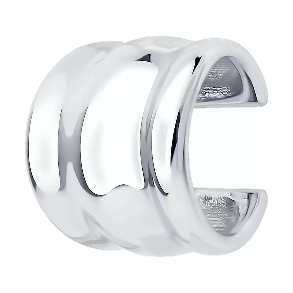 Серьги кафф 94170373 серебро_0