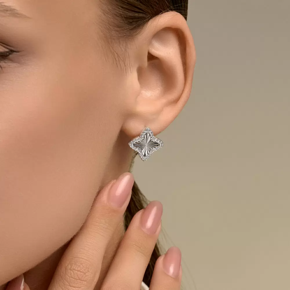 Серьги 94027358 серебро Роберто Коин