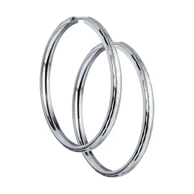 Серьги конго 94140068 серебро