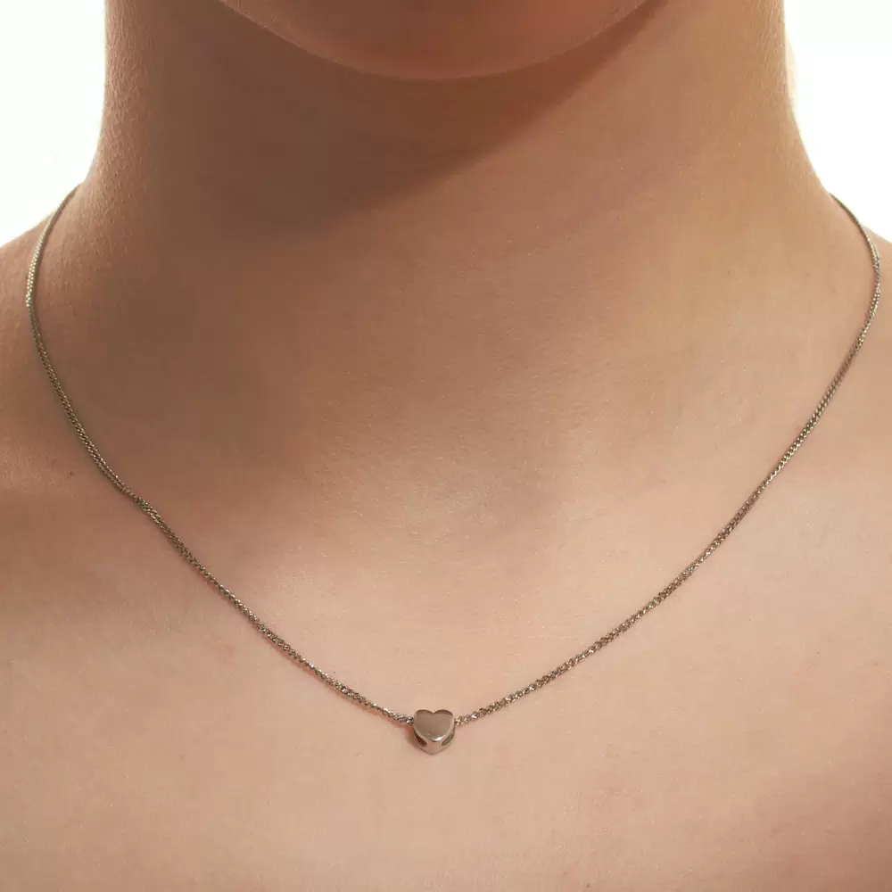 Колье КПр10 серебро Сердце_1