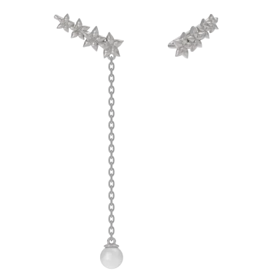 Серьги каффы 1041682-01250-2S серебро