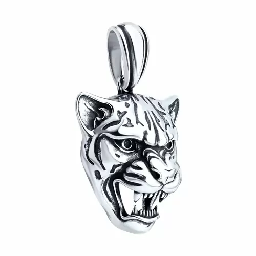 Подвеска 95030290 серебро Тигр