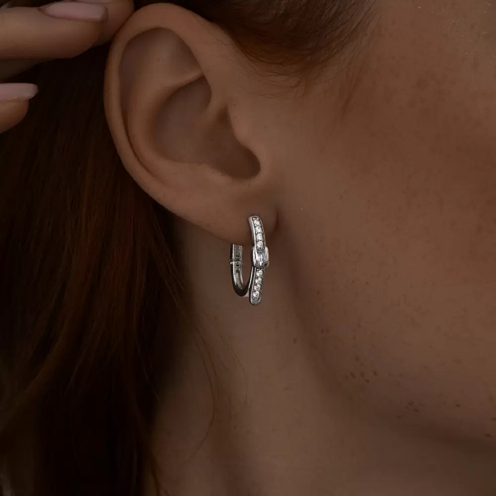 Серьги дорожка 94024808 серебро Ремень