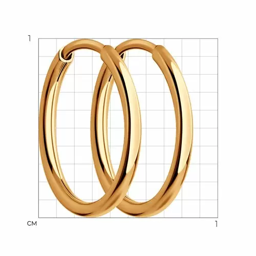 Серьги конго 140001 золото_1