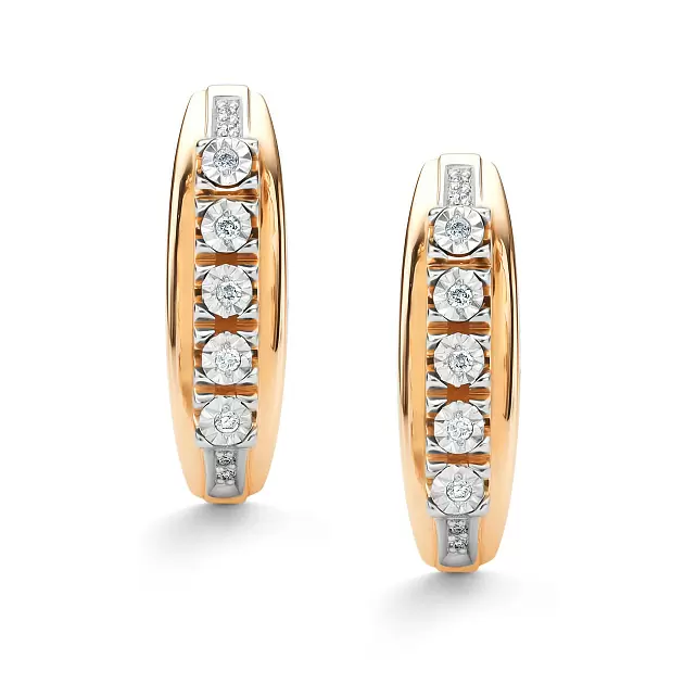 Серьги 26150-100 золото Дорожка