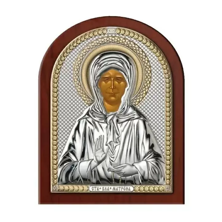 Икона 84440.5 ювелирный сплав Святая Матрона 