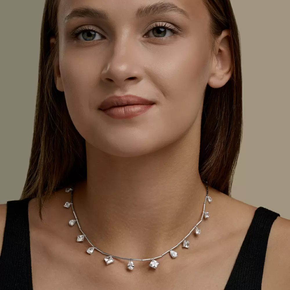 Колье 94071417 серебро Гирлянда_1