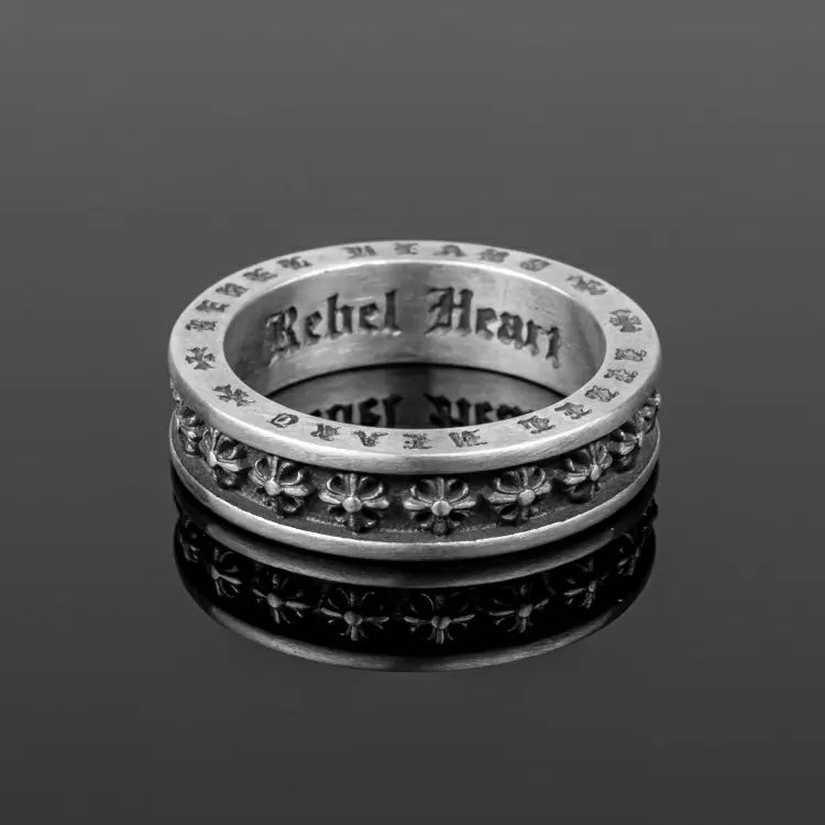 Печатка RH111011 серебро Крест лилия_1