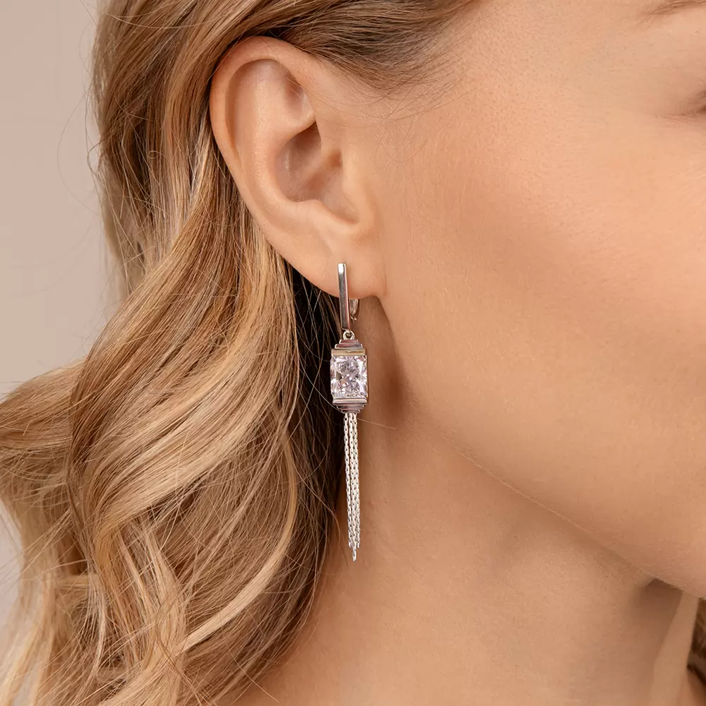 Серьги подвесные 12-679-21500 серебро_1