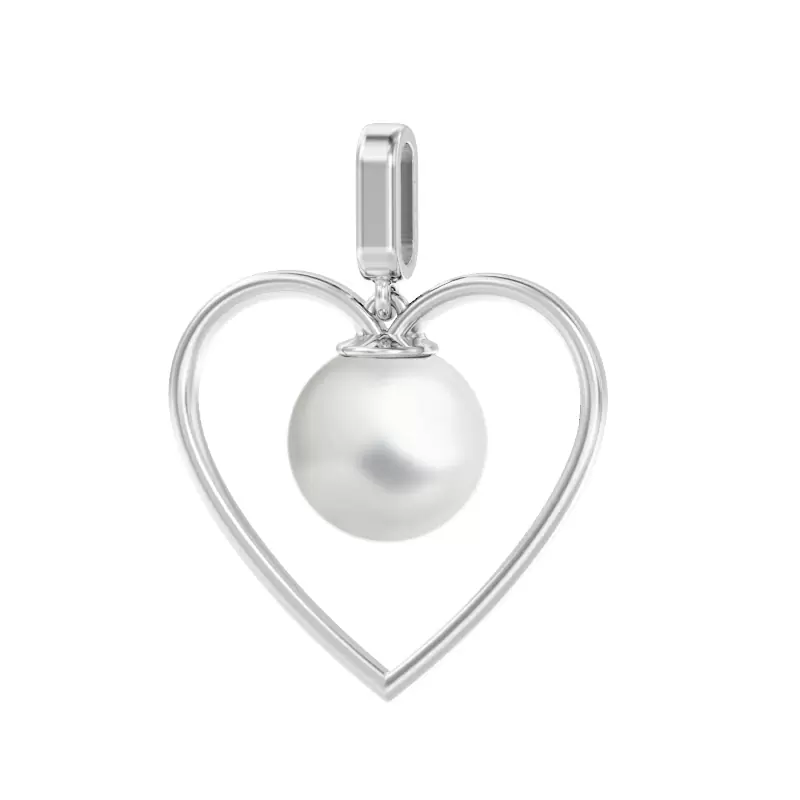 Подвеска 1049543-01250-2S серебро Сердце