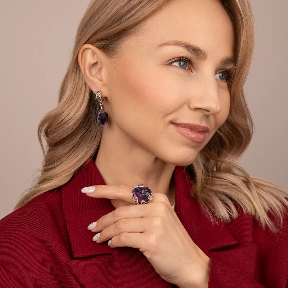 Серьги подвесные 4145с ам серебро_2