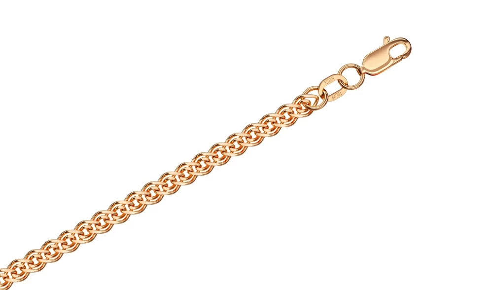Браслет классический НБ12-200ПГ d1.00 золото Пустотелый_0