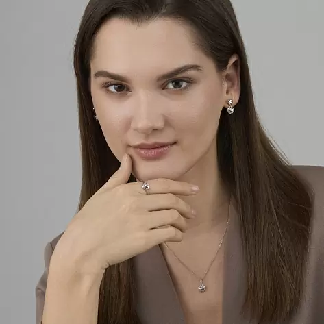 Кольцо 01-4924.0000-00 серебро Сердце