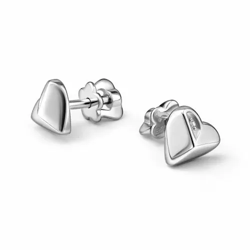 Серьги пусеты 02-4786.000Б-00 серебро Сердце_1