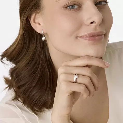 Серьги подвесные 02-5250.000Б-00 серебро