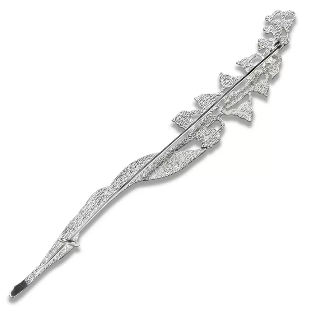 Брошь 41481 серебро Ландыш_2