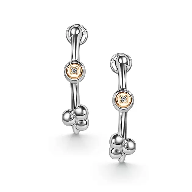 Серьги конго 02-5363.000Б-00 серебро